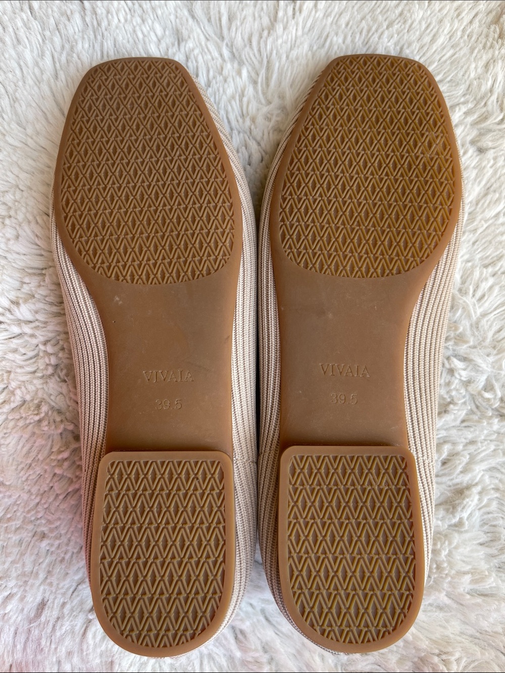 Vivaia Margot Mary-Jane Square Toe Ballet Flats in Cream Size 39.5 - Picture 8 of 11